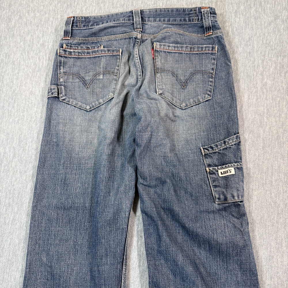 Levi's Jeans Men‎ 32x27 Blue Carpenter Denim Utility Hammer Loop Pant y2k